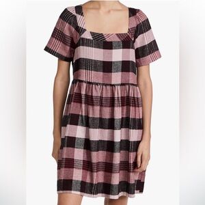 Madewell Petite Plaid Flannel Allie Mini Dress